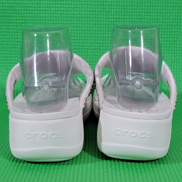 Crocs Monterey Diamante Wedge Flip-Flop Sandal - Women's 10 - Picture 4 of 8